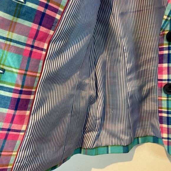 Talbots MADRAS Sunshine Blazer Double-Button Size 6 - Picture 13 of 14